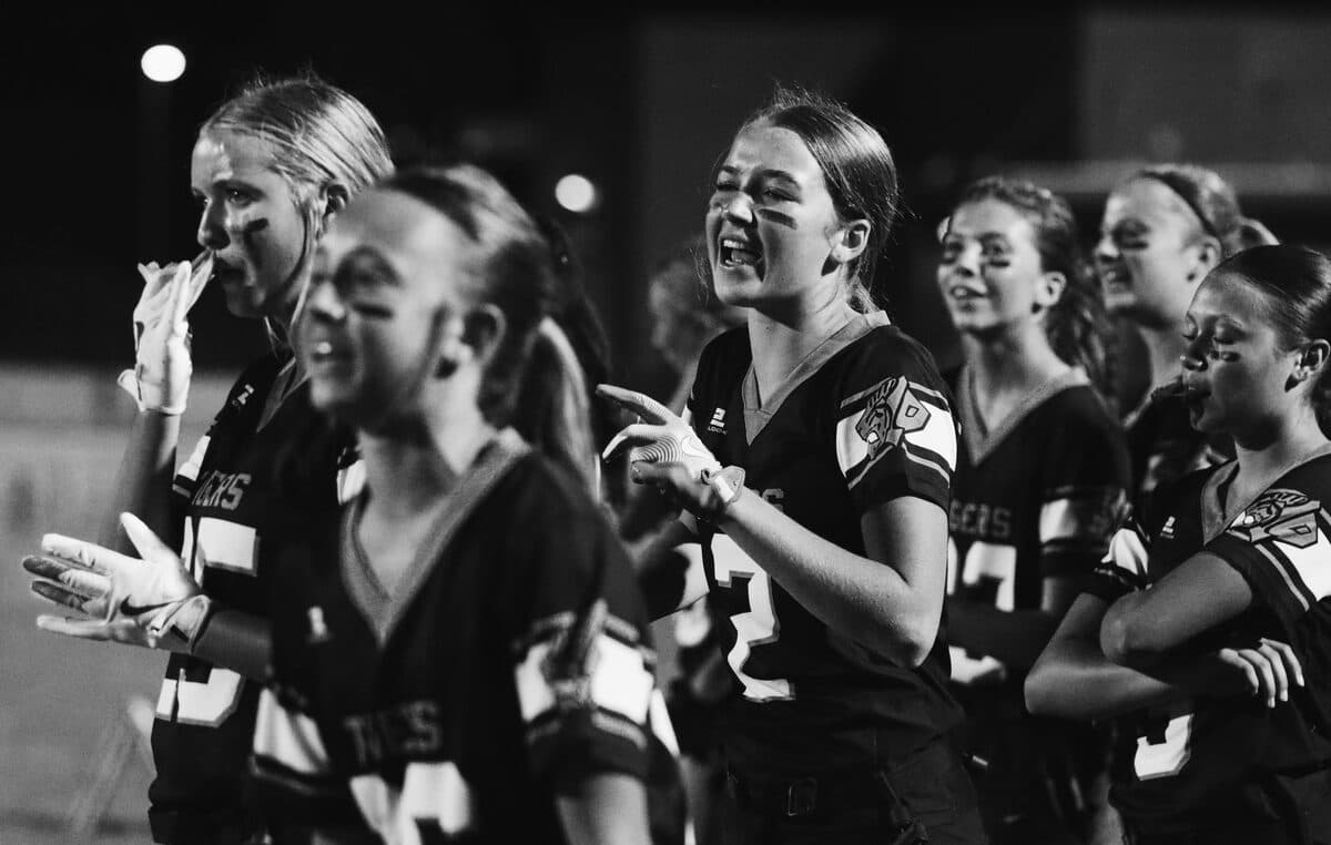 Girls Flag Football action photo 4