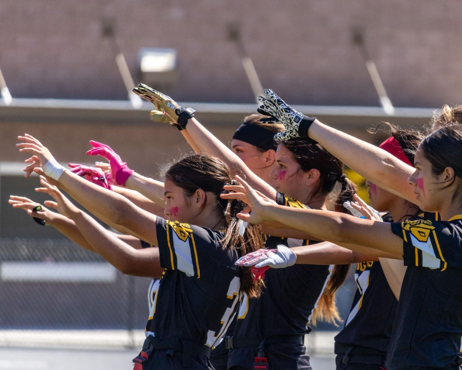 Girls Flag Football action photo 3